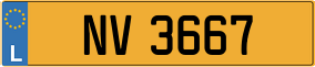 Trailer License Plate